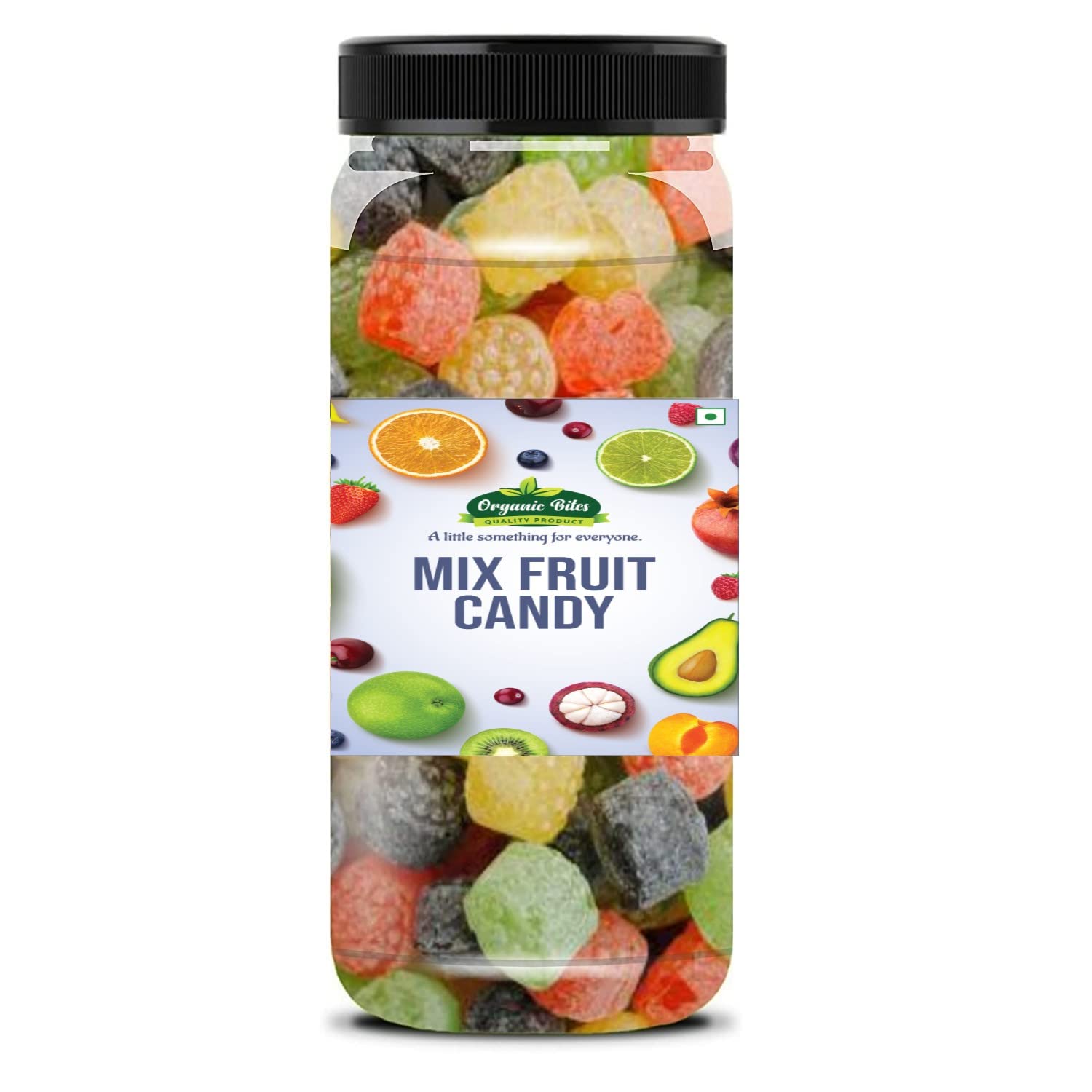 Organic Bites Colorful Mix Fruit Candy (Mouth Freshner), Jar Pack 200 gm-picture-25