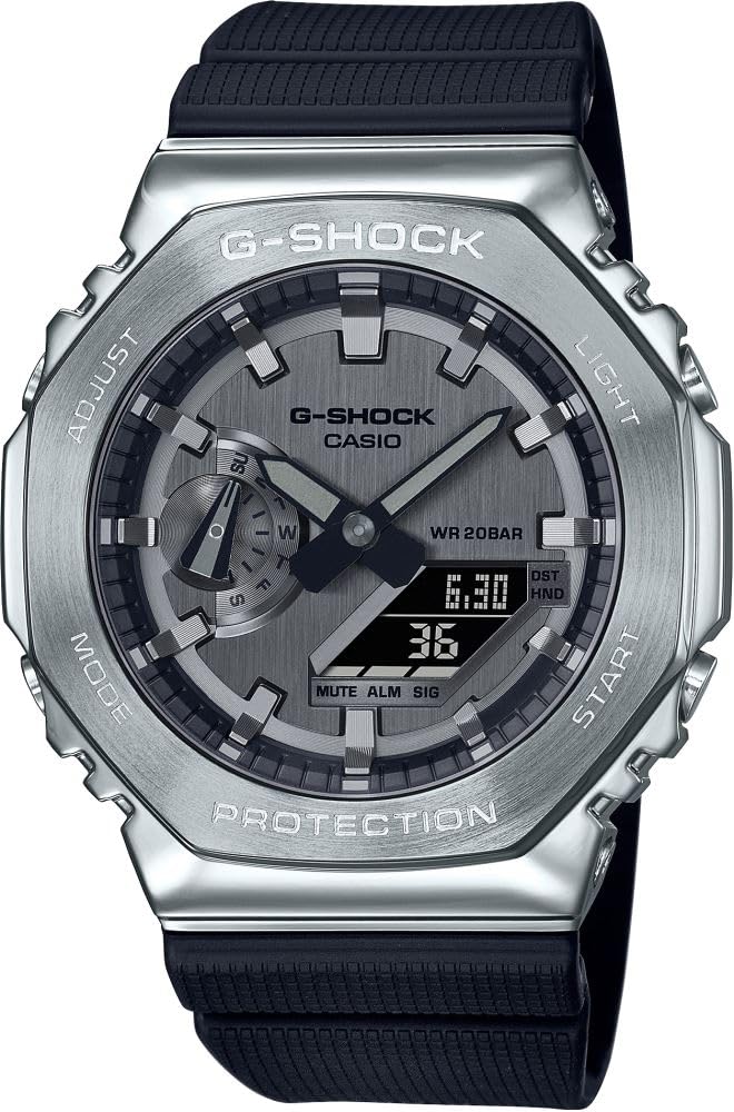 Casio GM-2100-1ADR Kol Saati, G-Shock, Analog/Digital, Gri,…