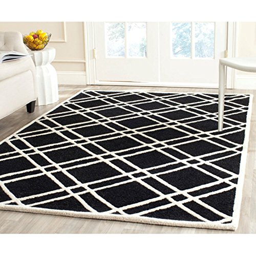 Safavieh Modern Indoor Hand Tufted Accent Area Rug, Cambridge Collection, CAM142, in Light Blue / Ivory - Image 2