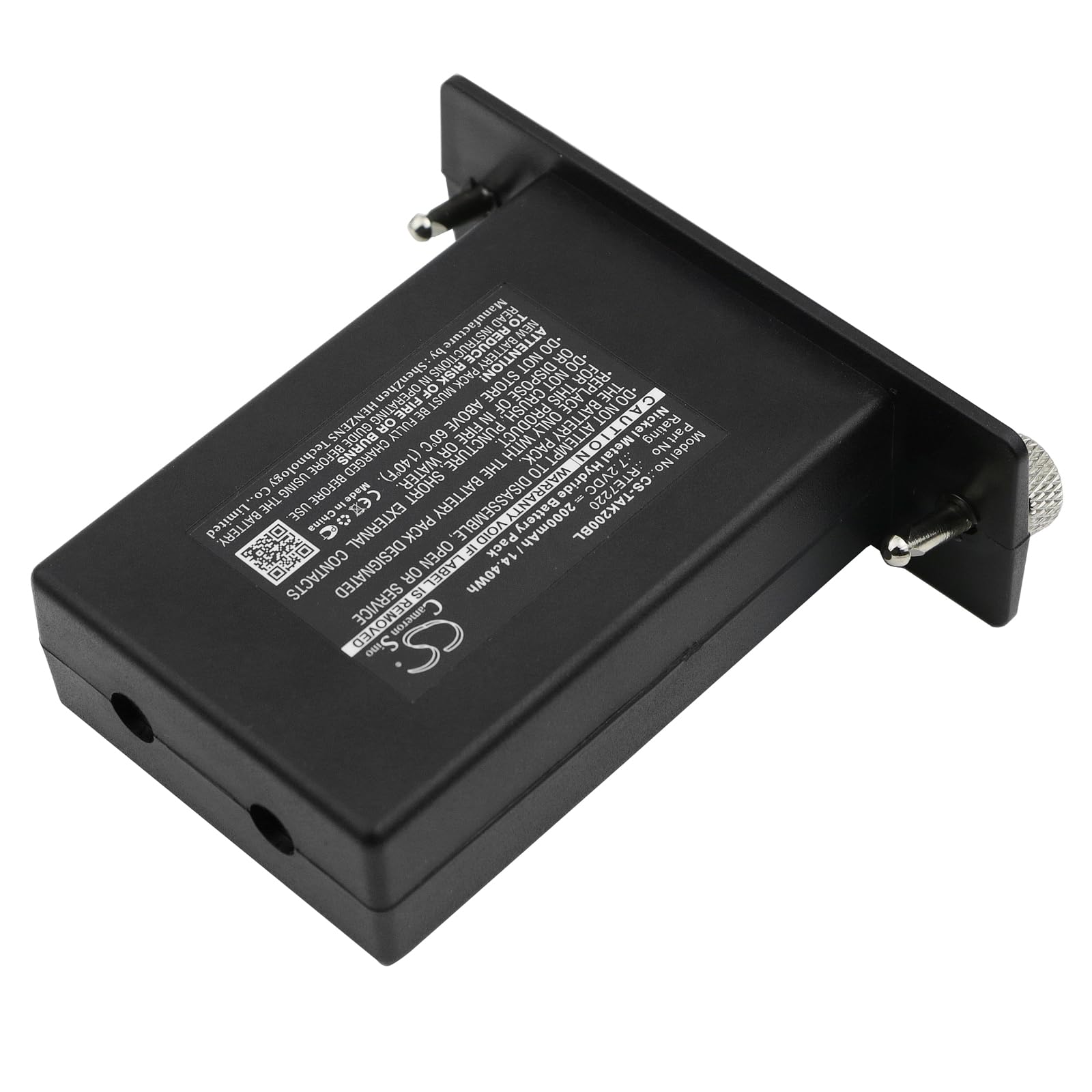 TECHTEK Batterie 2000mAh Compatible avec [Teletec] 10191556, AK2 Transmitter, AK2 Transmitter FW24, FW43, pour [Schwing] Betonpumpe remplace 491001057, RTE7220 FBA