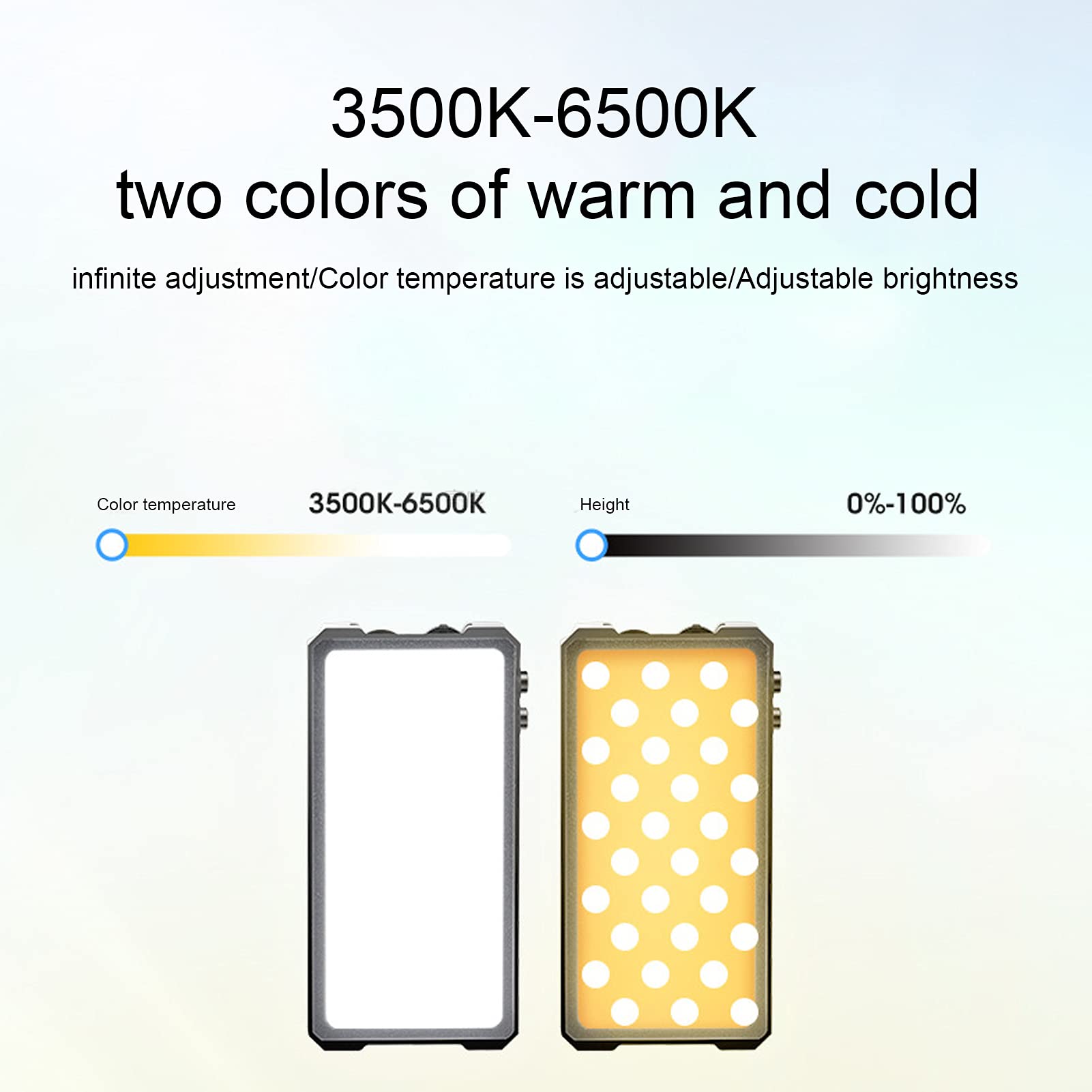 Mini luz de relleno LED, luz de video RGB de color completo Luz de cámara LED Lámpara de bolsillo SLR pequeña recargable de 2300 mAh, con cabezal de bola para zapatos fríos, para disparar y grabar vid