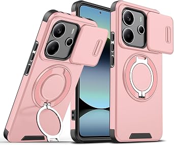 for Redmi Note 14 5G Case with Slide Camera.Slide Pink