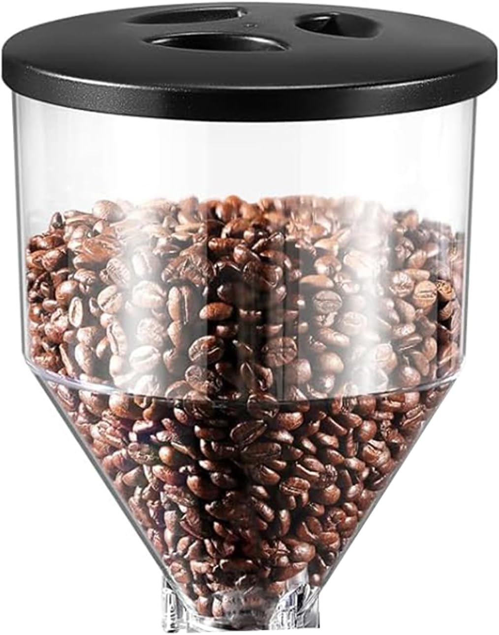 Huanyu 35oz / 1kg Capacity Replacement Plastic Bean Hopper Suitable for Huanyu Flat Burr Coffee Grinder (Model 018)