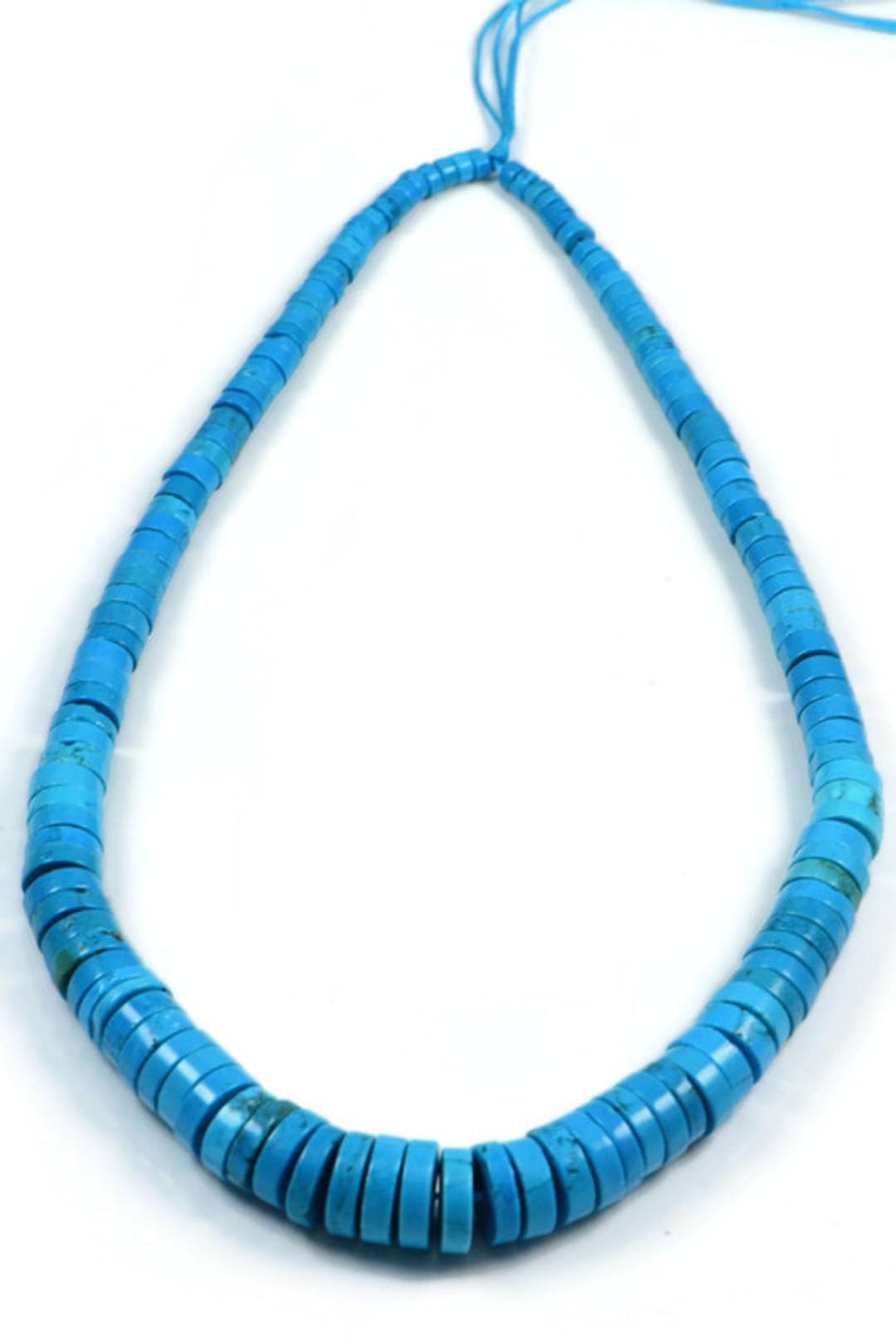 Semi-Precious Beads Turquoise 4x2-12x3 mm Gemstone Jewellery Making 16.5 Inch Strand