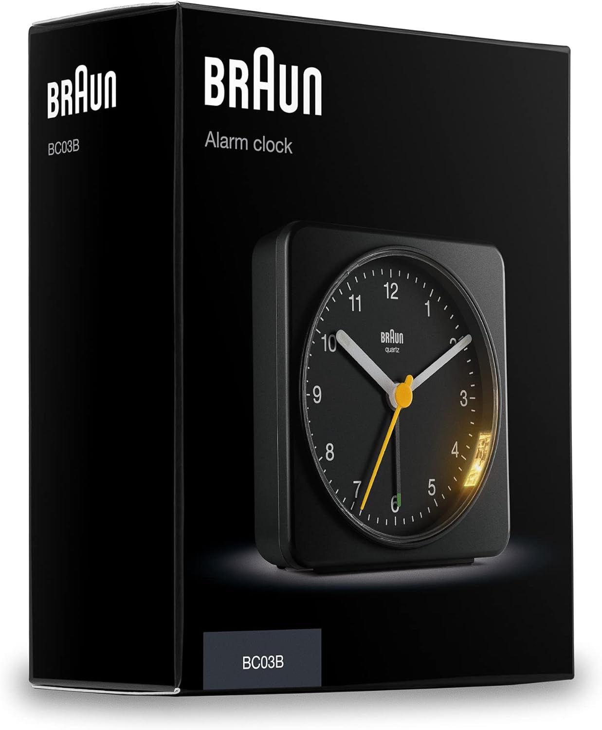 Braun Classic Analogue Clock with Snooze and Light, Quiet Quartz