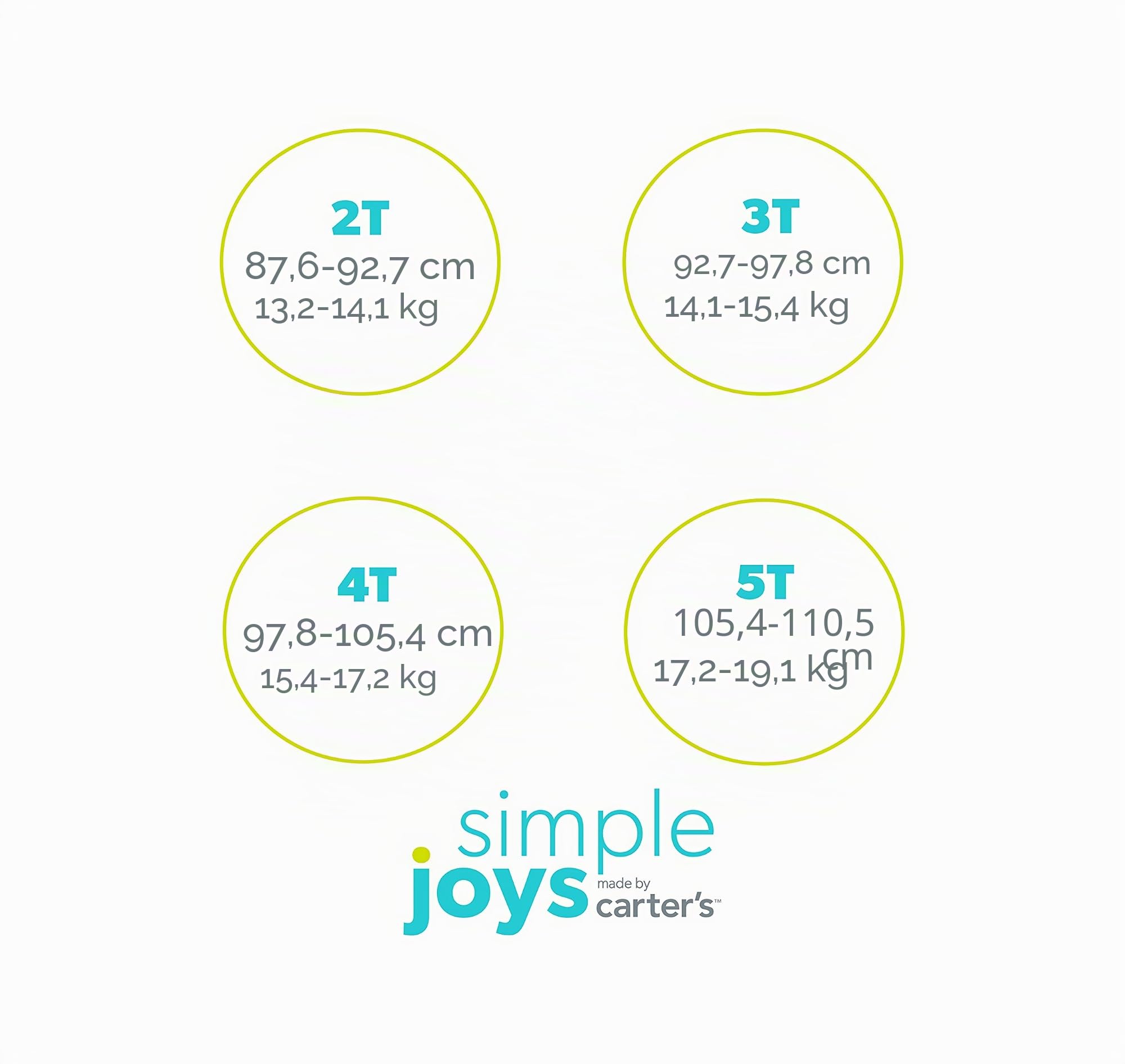 Simple Joys by Carter's Mädchen 6-Piece Snug Fit Cotton Pajama Set Pyjamaset (3er Pack)