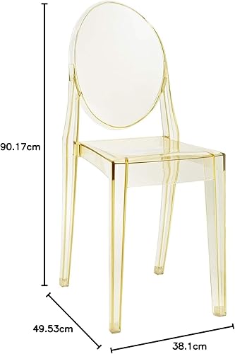 Miniatura 5 de LexMod Casper silla de comedor Policarbonato Amarillo