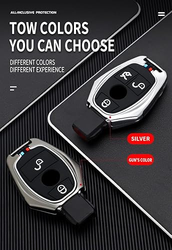 Miniatura 5 de ontto Funda para llavero para Mercedes-Benz Clase B C E S G M V Clase CLA