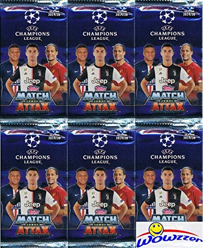 2019/20 Topps Match Attax Champions League Soccer Starter Box with 39 Cards Including EXCLUSIVE Limited-Edition Super Squad RONALDO Juventus Card & 2 Goalkeeper Cards! PLUS, Game Mat & Rules! WOWZZER!