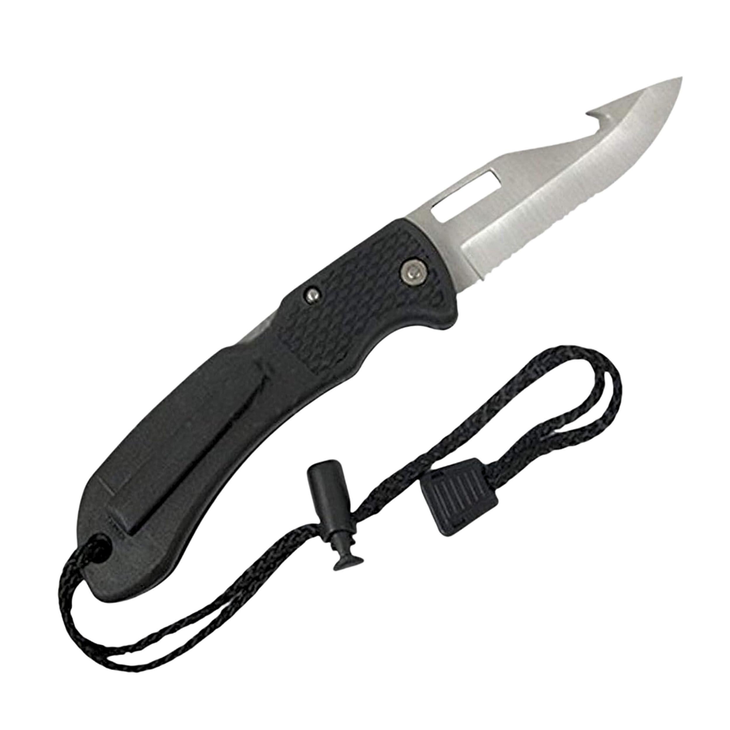 Scuba Choice Foldable BCD Knife – 3.5" Corrosion-Resistant Stainless-Steel Blade, Ergonomic Non-Slip Handle, Compact and Lightweight, Ideal for Scuba Diving, Spearfishing, Survival, and Water Sports