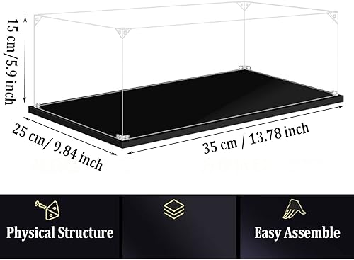 Miniatura 8 de Vitrina para Lego 21319 - Caja de exhibición de acrílico transparente para Friends Central Perk- - 13.78x9.8x5.9"35x25x15cm