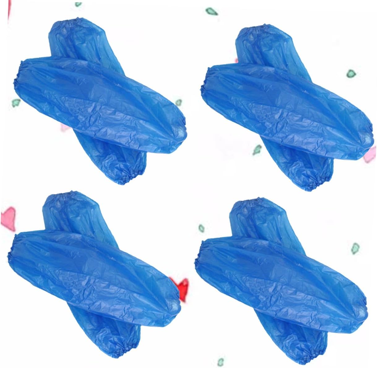 300pcs Disposable Plastic Sleeves Oilproof Arm Covers for Cleaning and Painting