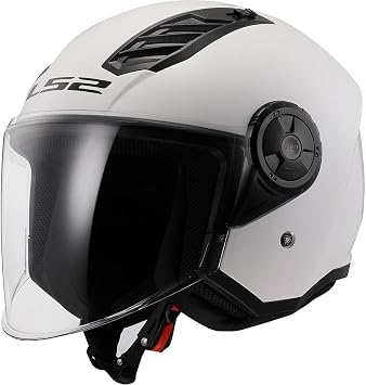 LS2 Helm Motorrad of562 Airflow, Gloss White Long, XXL