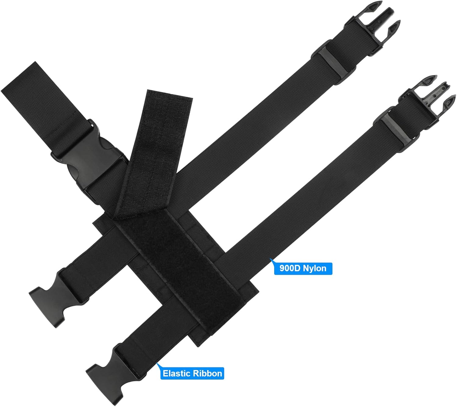 Cavebear Drop Leg Holster Nylon Adjustable Height & Thigh Straps Tactical Molle Drop Leg Platform for Hunting/Paintball/Airsoft,Universal Panel Module - Right/Left - Image 5