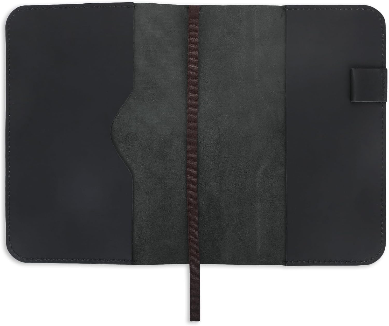 A5 Leather journal cover, Refillable Journal Cover for Large and Medium A5, Leather Handmade Notebook Cover, 9 x 6 Inches Leather Bound Journal (Black)