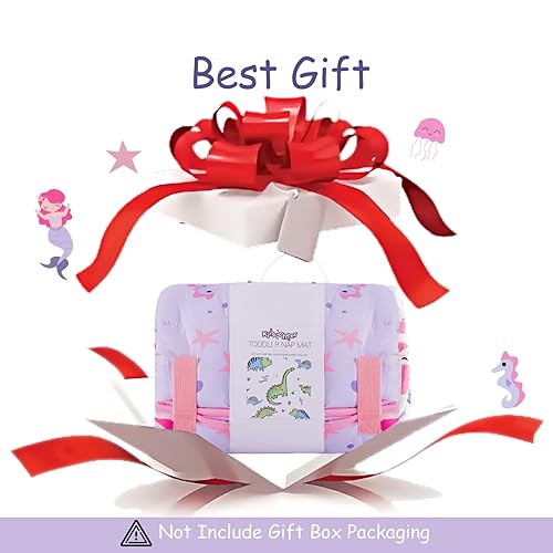 Miniatura 7 de Colchoneta para siesta para niños pequeños con almohada y manta, alfombrillas enrolladas extra grandes, bolsas de dormir para niños y niñas, saco de