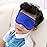 NMM Global 100% Natural Silk Sleep Eye Mask Kids, Cute Night Sleeping Mask with Adjustable Elastic Strap for Girls Boys Child (Blue Small)