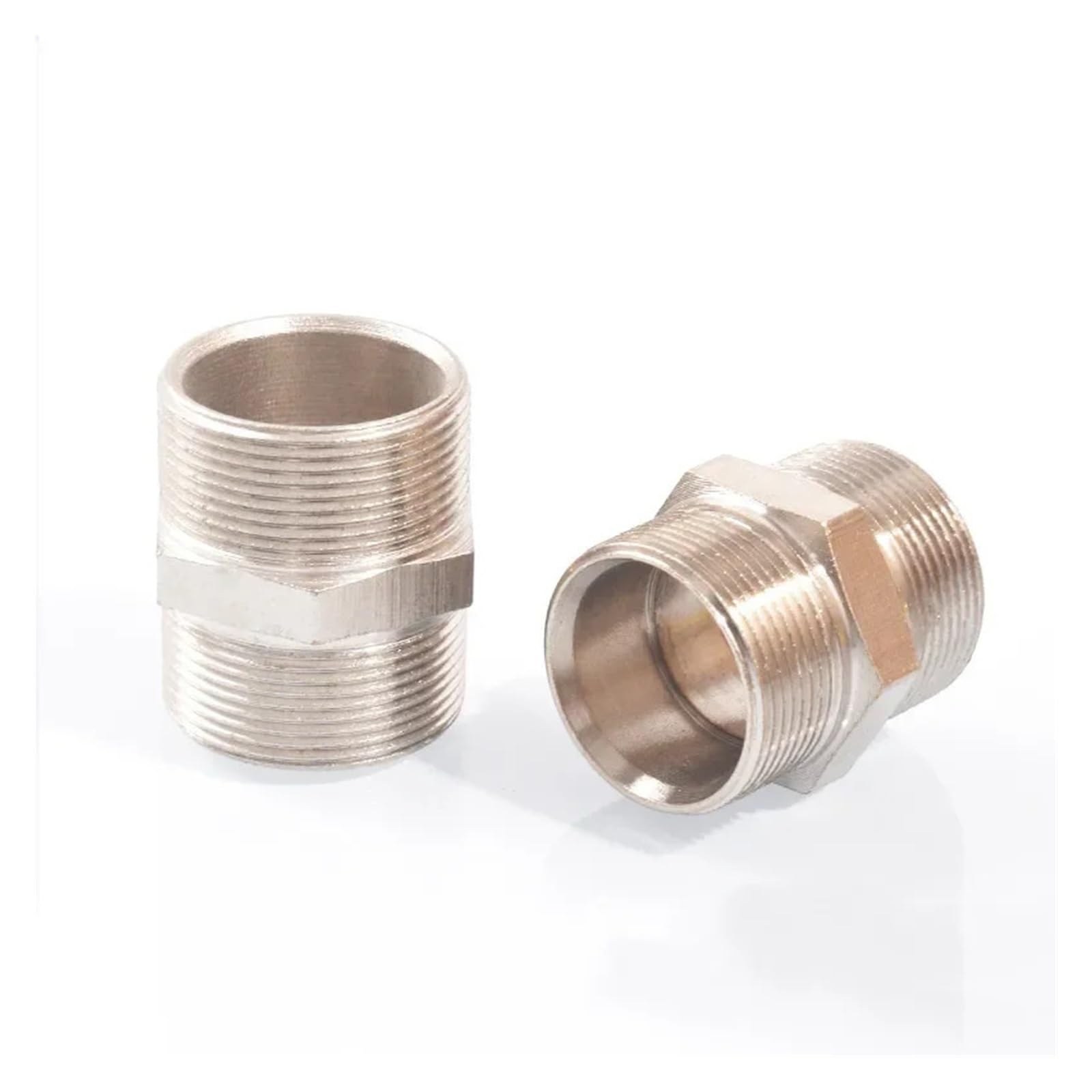 RUAJOGYNVM Hardware M8 M10 M12 M14 M16 M18 M20 M22 M24 Metric Male Thread Brass Nickel Plated Pipe Fitting Connector Pipe Joint(M12x1) RUAJOGYNVM