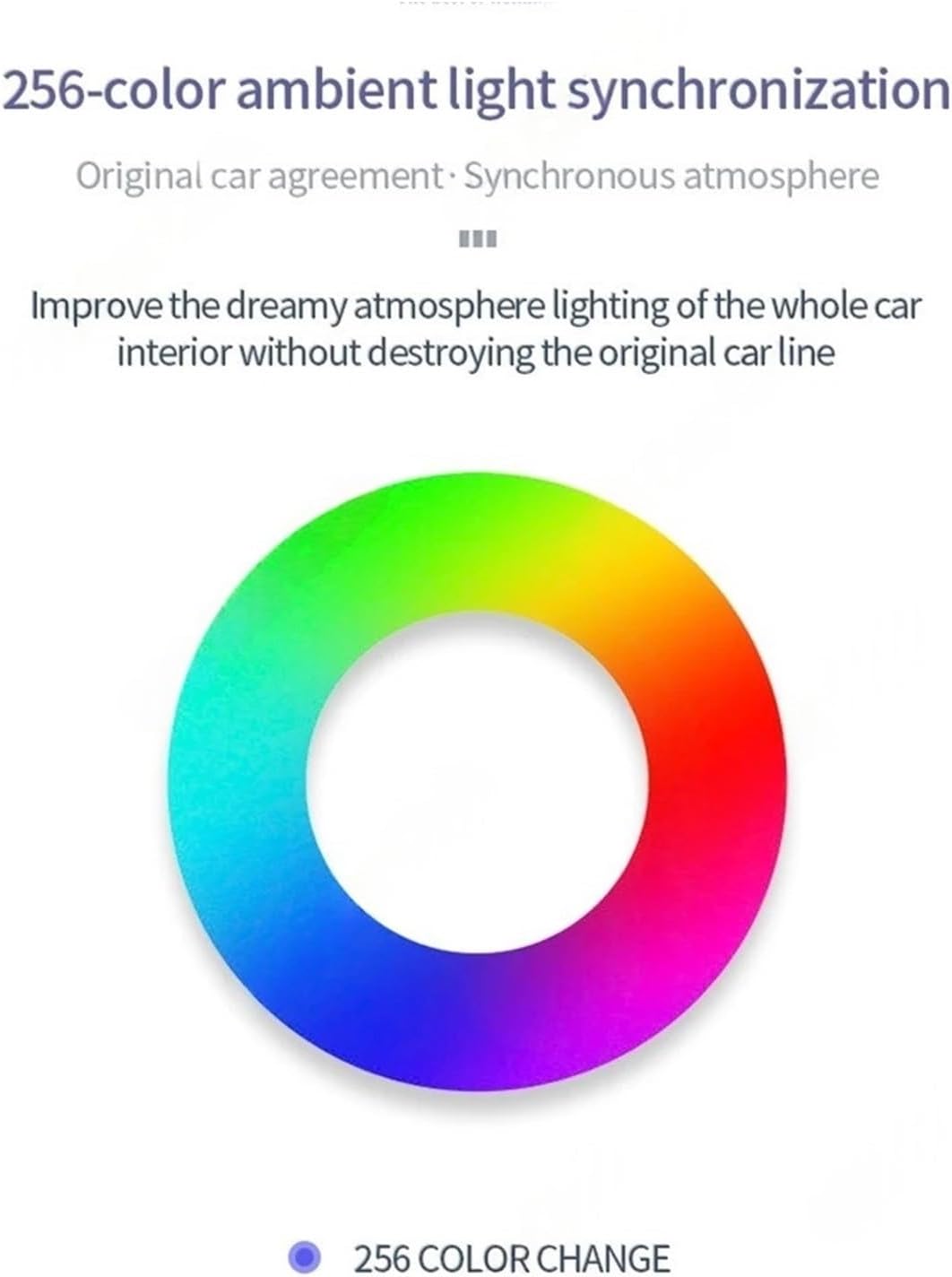 256 Colour LED Vents Compatible For Benz C Class W205 W447 W213 W156 W117 W176 Bluetooth APP Control Car Nozzle Turbine Air Outlet(W205 GLC APP 7Pcs)