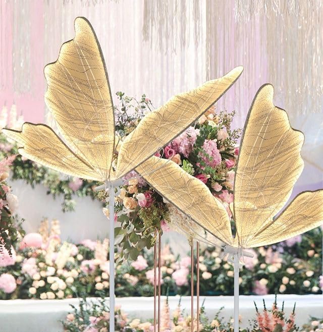 Luminous Butterfly LED Ceiling Lights Wedding Decoration, Romantic Crystal Elegant Floor&Hanging Chandelier for Party, Reception & Home Decor