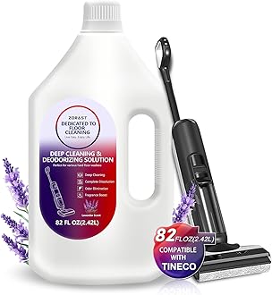 ZORAST Lavender Floor Cleaning Solution, 82 FL OZ, Deep Cleans for Multiple Hard Floors, Compatible with Tineco S3/S5/S7 Pro & iFloor 3/5 (No Steam), Stain-Busting, Deep Deodorization Pet Friendly