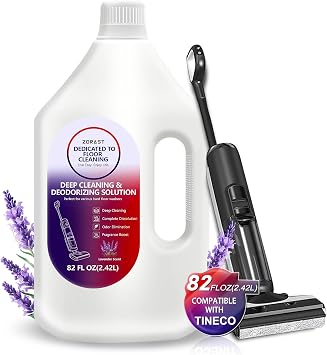 Lavender Floor Cleaning Solution, 82 FL OZ, Deep Cleans for Multiple Hard Floors, Compatible with Tineco S3/S5/S7 Pro & iFloor 3/5 No Steam, Stain-Busting, Deep Deodorization Pet Friendly