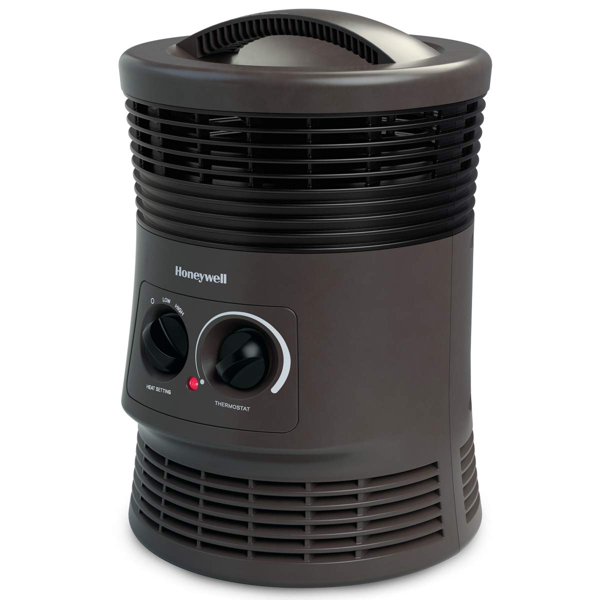 Honeywell Hhf360v 360 Degree Surround Fan Forced Heater With Surround Heat Output Charcoal Grey Energy Efficient Portable Heater With Adjustable Thermostat 2 Heat Settings Amazonin Home Kitchen