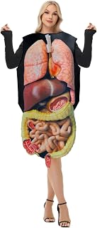 Adult Halloween Funny Costumes Realistic Human Organ Costume Tropical Dress Up Party Cosplay Roleplay Suit