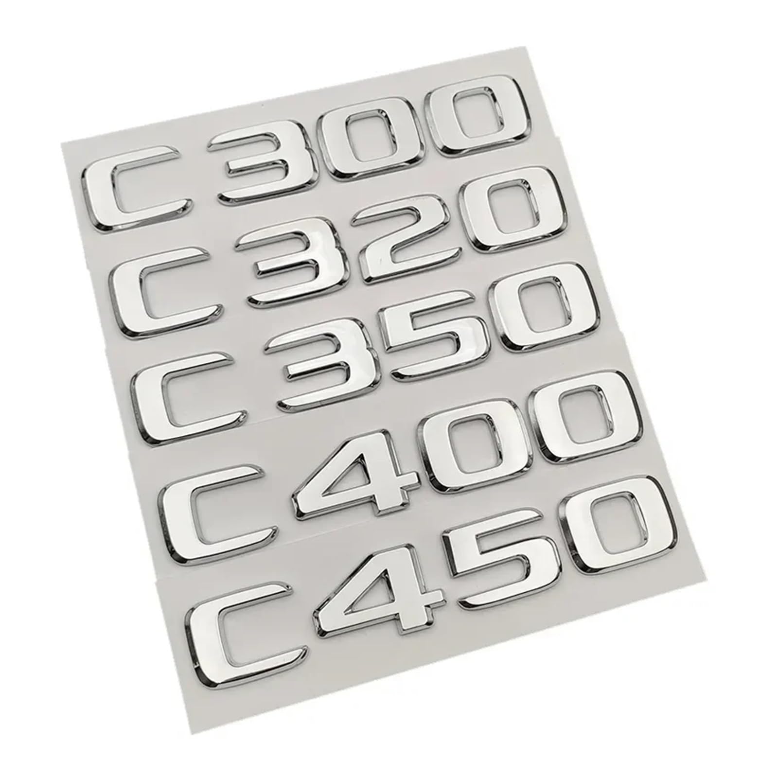 OVARIA 3d ABS Logo C200 C220 C180 C300 C350 C400 Emblem Letters Car Trunk Badge Sticker Fit For Mercedes Benz C CLASS W204 W205 Accessories(AMG(Trunk Letters))