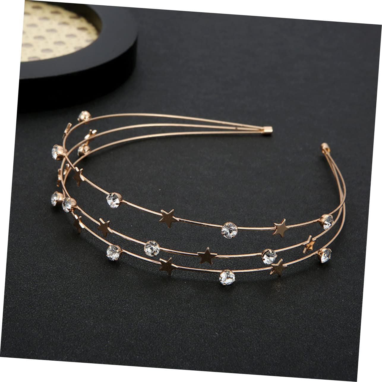 minkissy 12pezzi Fasce Per Cristallo Multistrato Stelle e Per Decorazioni Femminili Accessori Eleganti Per Donne e Ragazze Per Eventi e Cerimonie