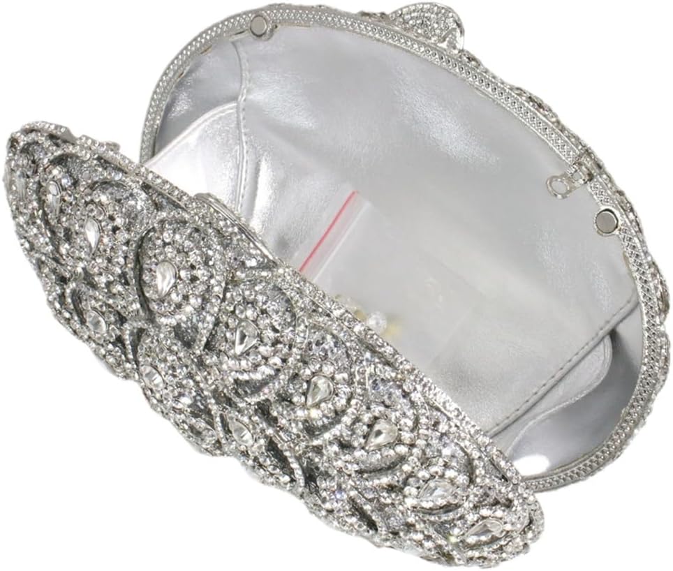 Women Sparkling Crown Diamond Clutch Purses Elegant Rhinestone Purse Evening Handbag for Wedding Prom Party - Image 5