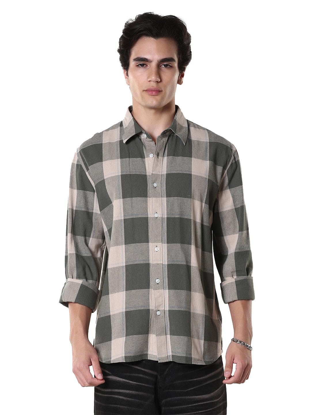 espanshe Ambar Checkered Regular Shirt-picture-24
