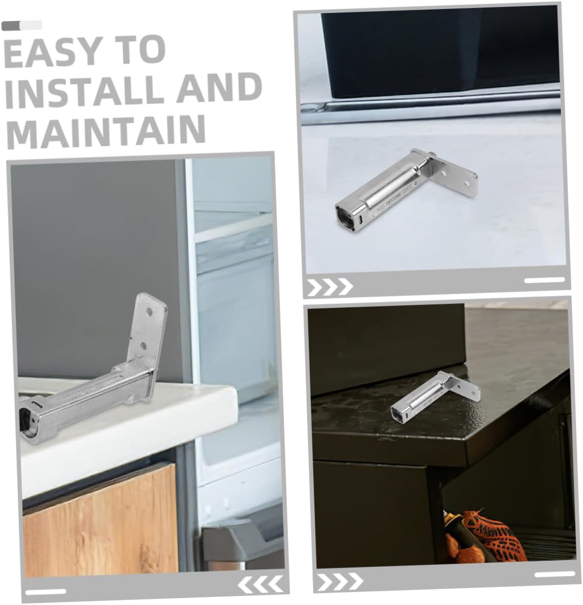Metal Refrigerator Door Hinge Replacement Set for Small Freezer