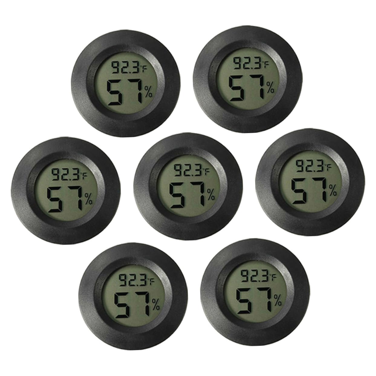 Sosoport 21piezas Digital De Humedad Para Terrarios De Reptiles Medidor De Temperatura y Humedad Para Invernaderos y Interiores