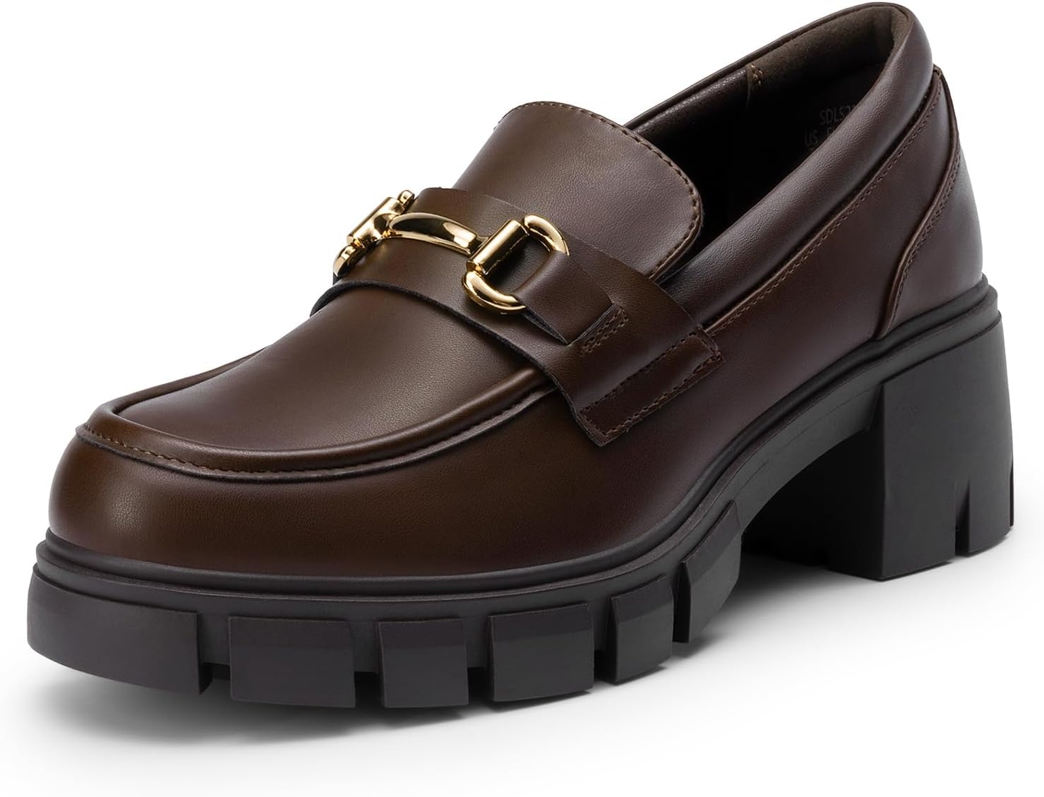 DREAM PAIRS Women's Platform Chunky Loafers