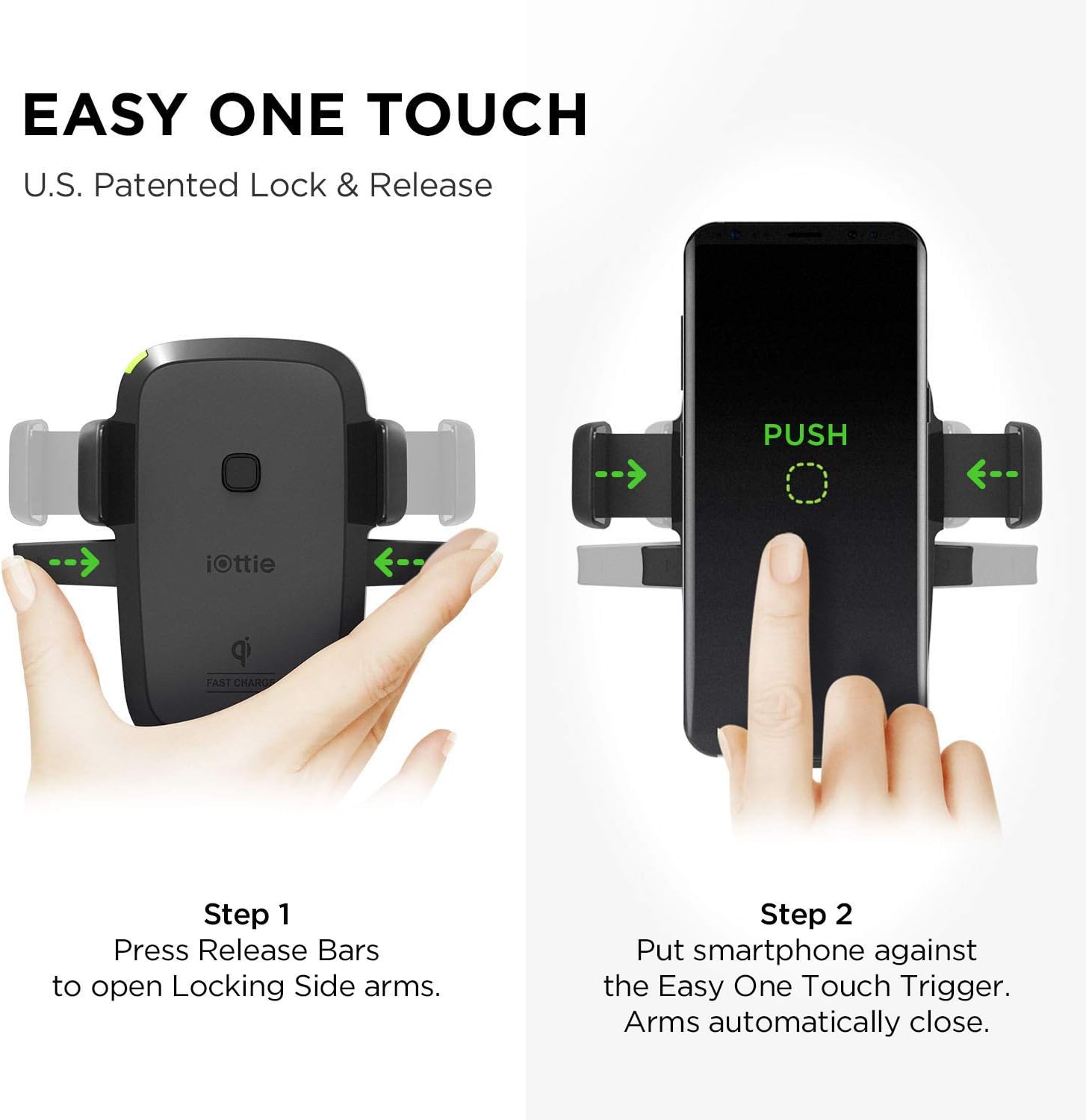 Instructions for using the Easy One Touch lock and release mechanism