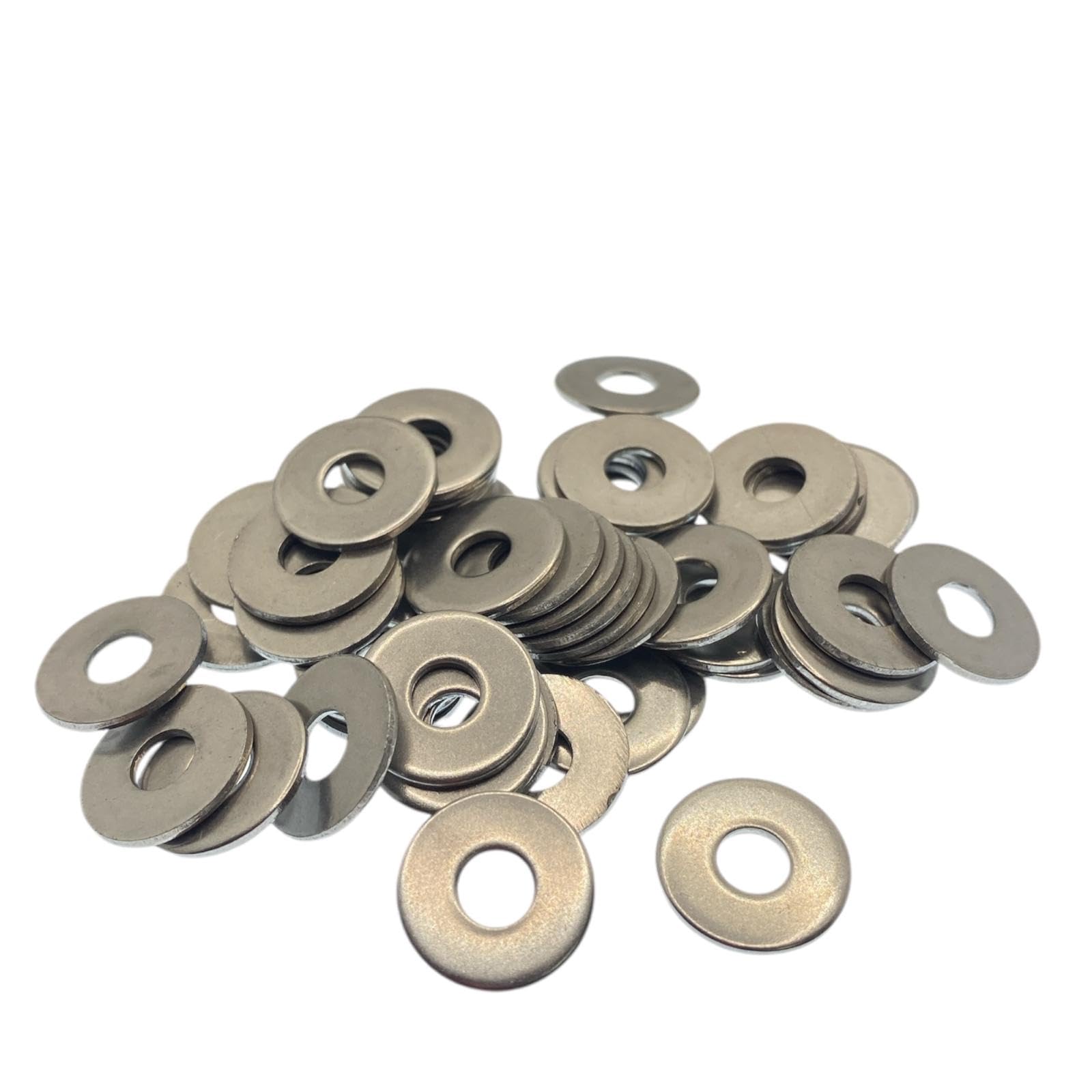 M5 Washers for Screws - M5 x 15 x 1.2mm (50 Pack) Metal Flat Penny Washers for Bolts - A2 Stainless Steel Plain Round (50pc)