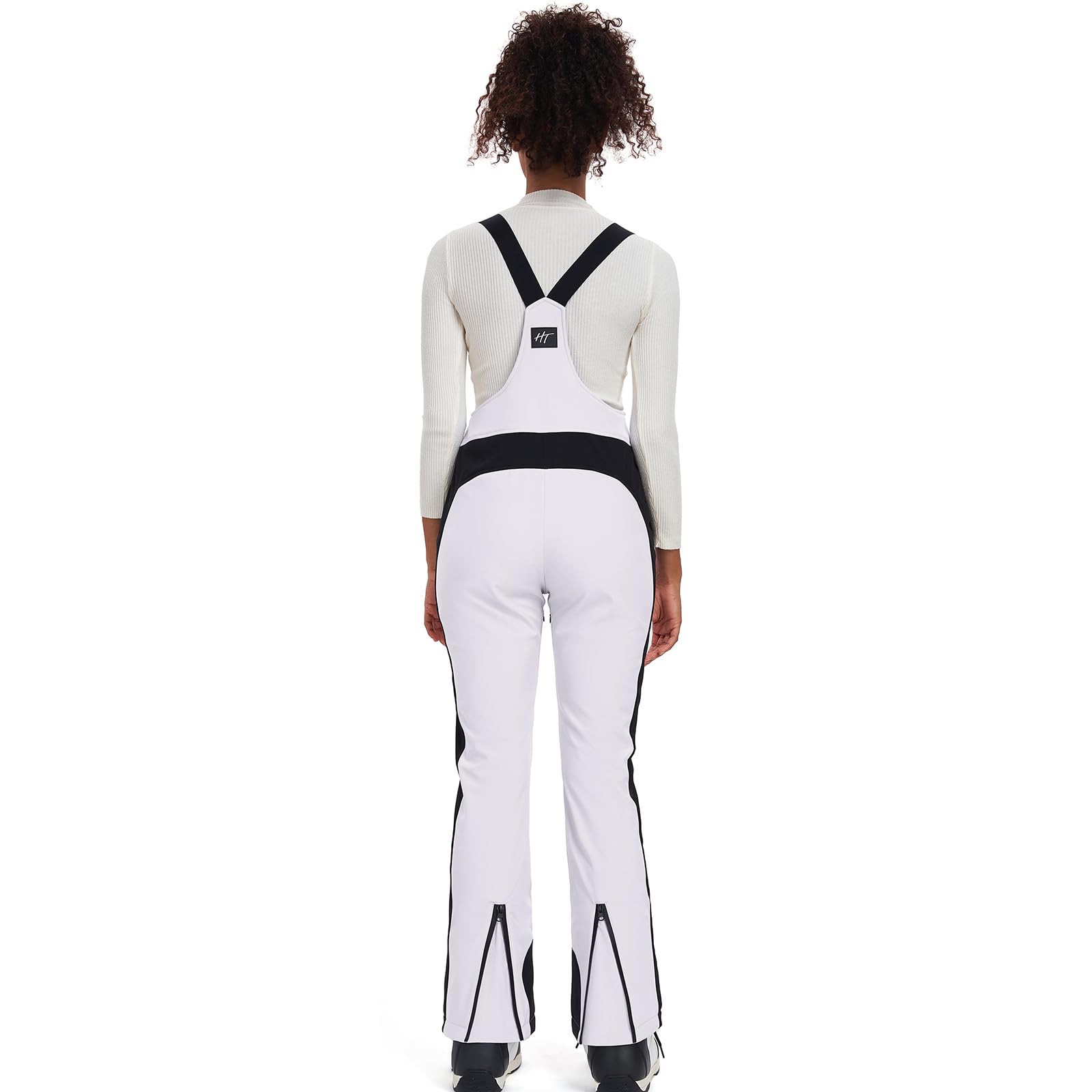 HOUZONIY Pantaloni da Sci da Donna, Impermeabili, Antivento, Slim Fit, Pantaloni da Neve, Bavaglino isolati, Pantaloni da Sci