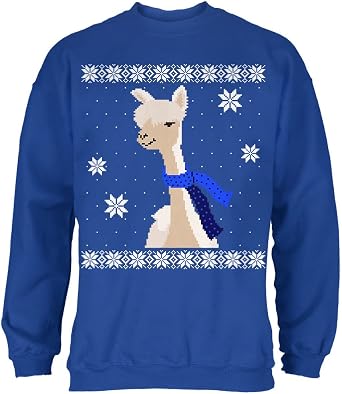 Animal World Ugly Christmas Sweater Men, Funny Xmas Sweatshirt, Mens Long Sleeve Giraffe Festive Holiday Pullover