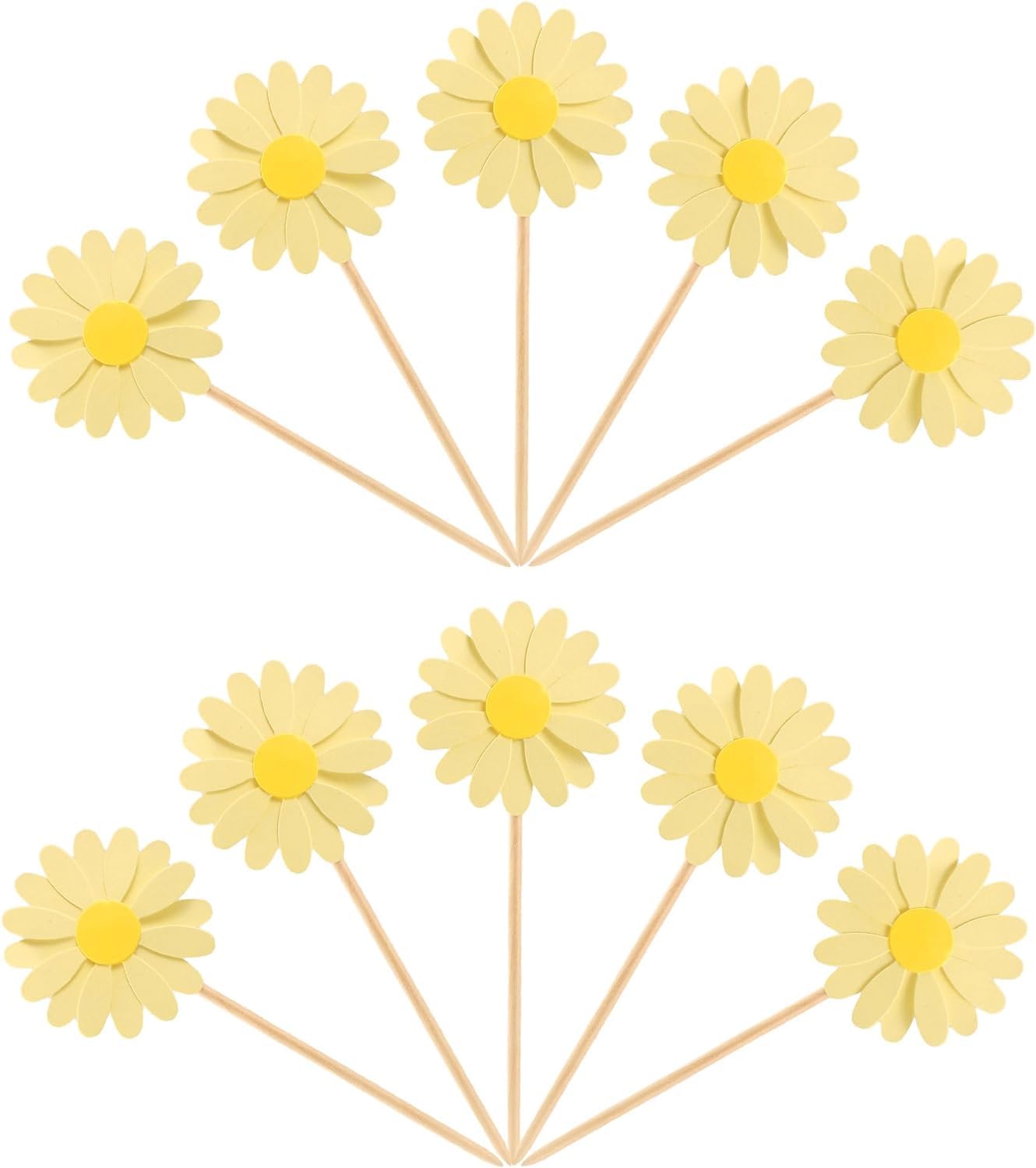 Cupcakes & Taarten Versieren - FunCakes Suikerdecoratie Witte Madeliefjes