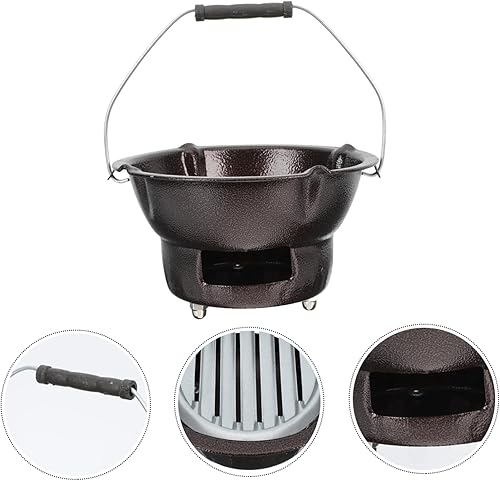 Miniatura 3 de Yardwe 1 Unidades Estufa de carbón Quemador portátil Parrilla de carbón para interiores Parrilla de carbón al aire libre Parrilla de mesa japonesa