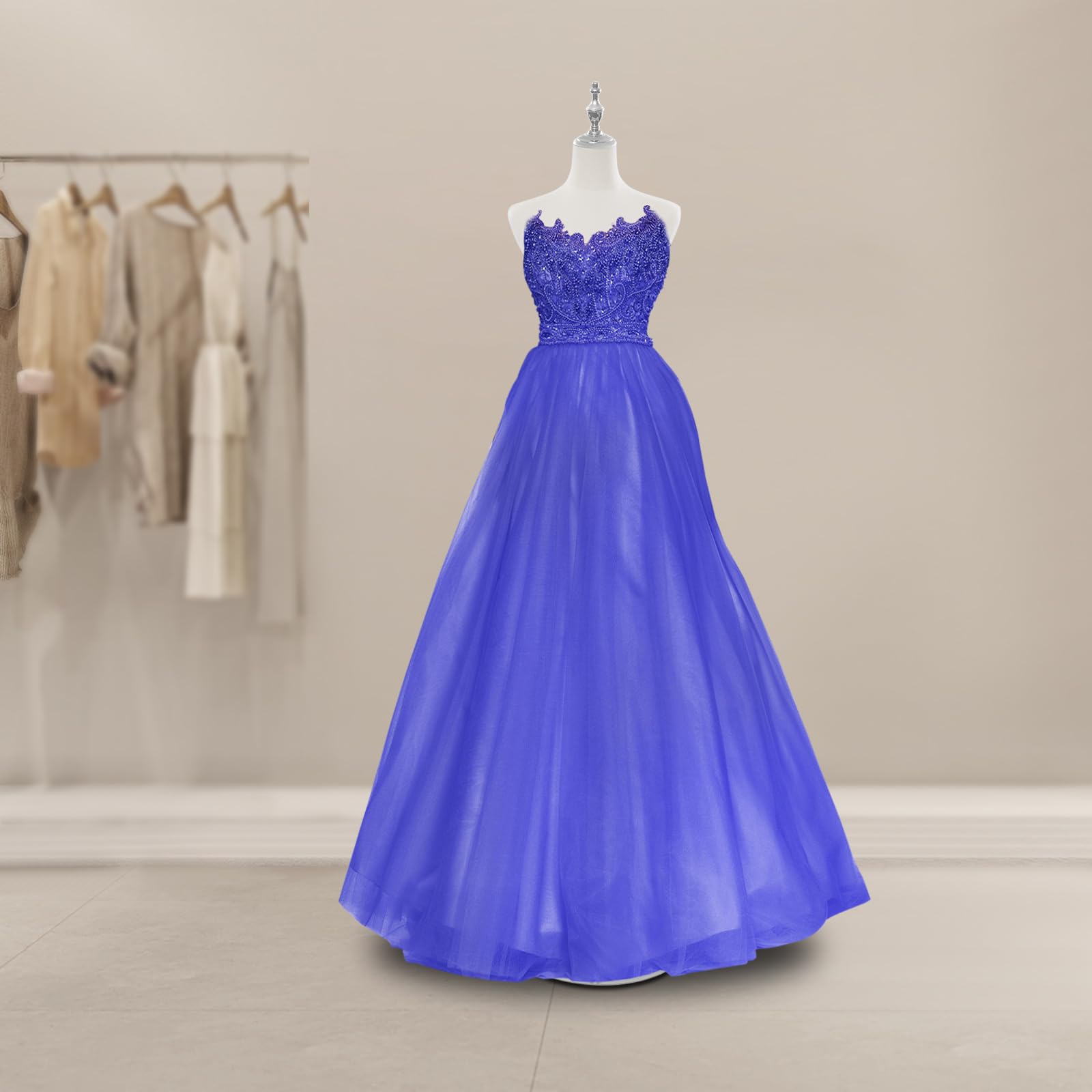 Damen Kleiderform Kleiderpupp Schaufensterpuppe Freistehend Verstellbare Büste Mannequin Ständer Kleid Display Hochzeitskleid Ständer 70-130 cm (Silber, Runden)