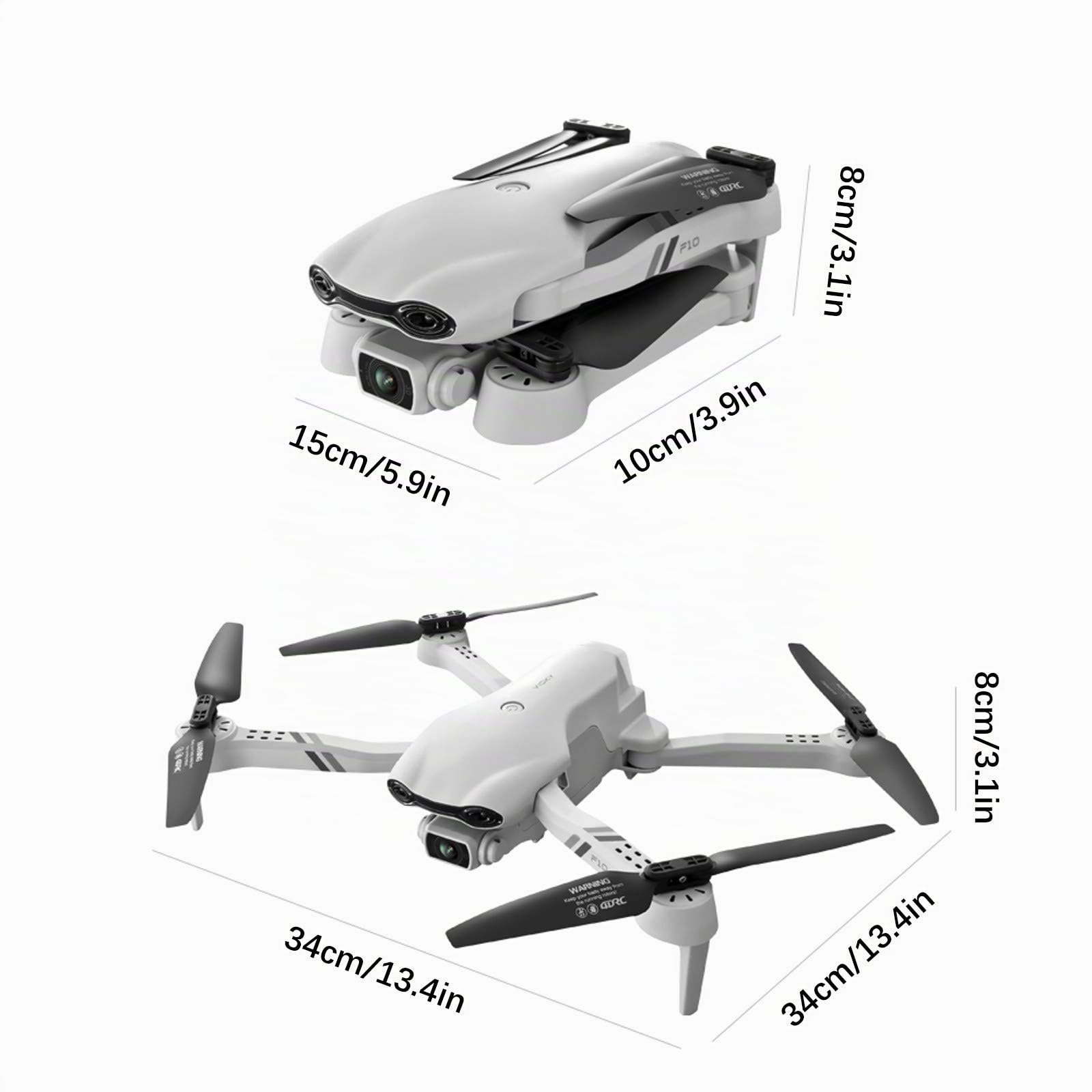 Drone avec Caméra 4K 2.4G/5G WiFi FPV Télécommande WiFi APP, 25 Minutes, Voler par Trajectoire, Maintien d'altitude, 3 Modes de Vitesses, pour Débutants&Professionnels, Facile à Diriger (2.4G Wifi)