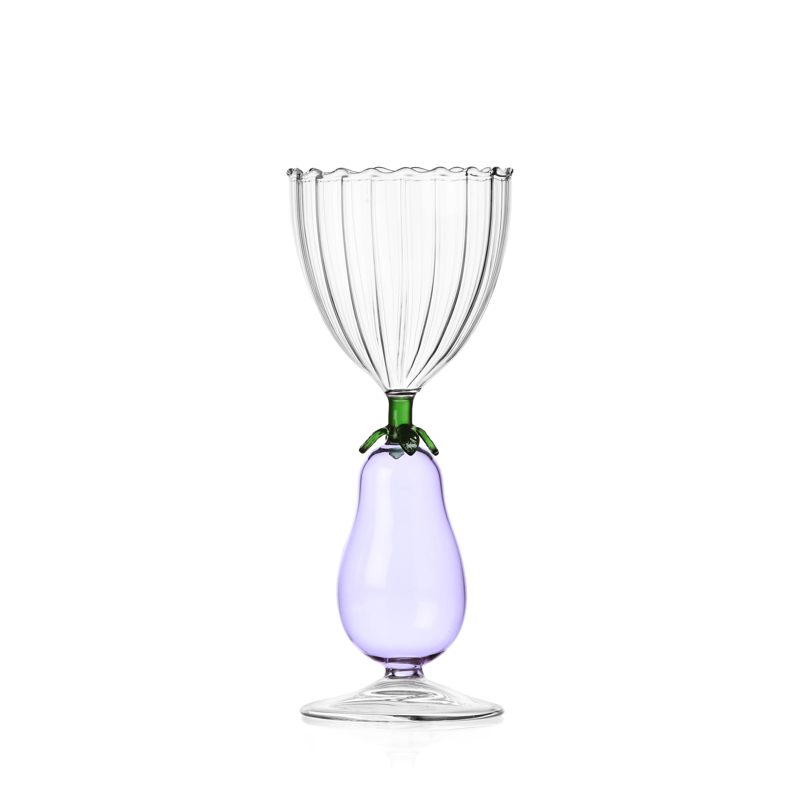 Verre borosilicate Ichendorf Calice Optico Aubergine pour vos tables d'été