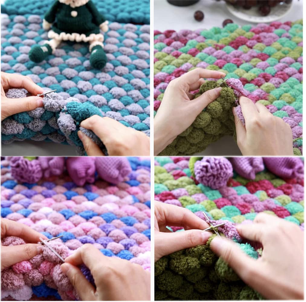Wool How To Make A Pom Pom Baby Blanket Pom Pom Baby Blanket