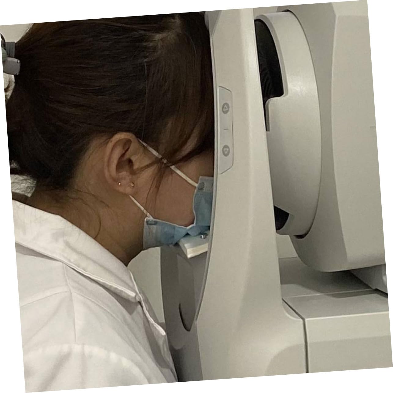 minkissy 2- Optometry Chinrest Paper Paper Rolls Disposable Equipment Rest Chin Rest for Optometry Professionals