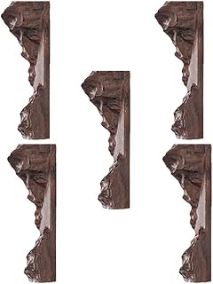 DIY 5pcs Wooden Pieces for Epoxy Resin Crafts Natural Unfinished Wood Landscape for DIY Jewelry Making Pendant Necklace Resin Kits Resin Kits Resin Kits