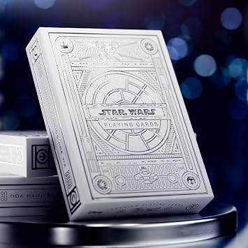 theory11 Star Wars Oyun Kartlar  Silver Edition - I k Taraf  Beyaz