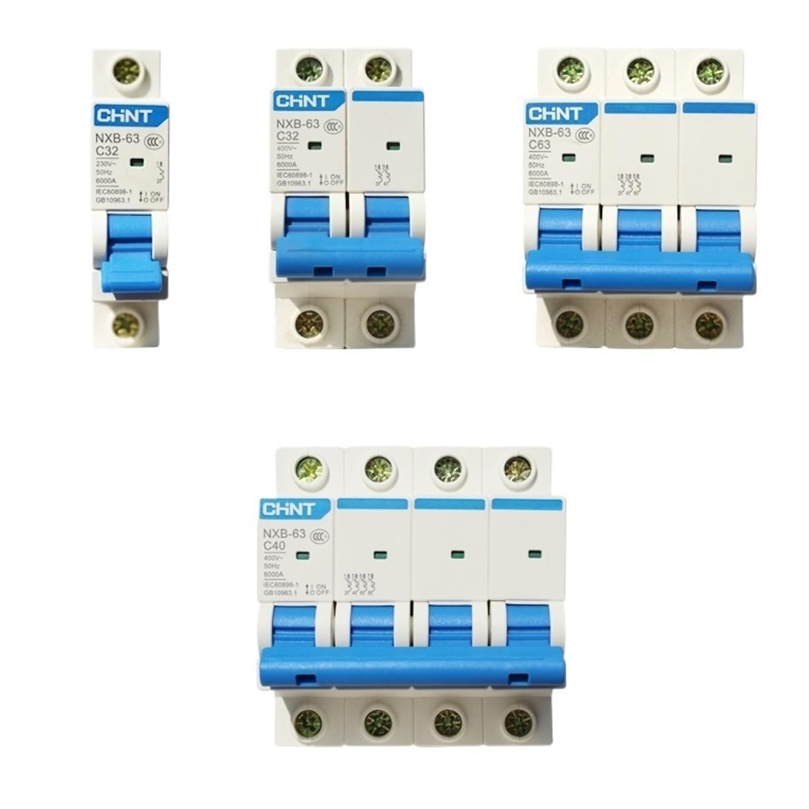 NVSFZGIYG DZ47 Upgrade Mini Circuit Breaker NXB-63 1P 2P 1-63A Domestic Air Switch C Type(25v,1)