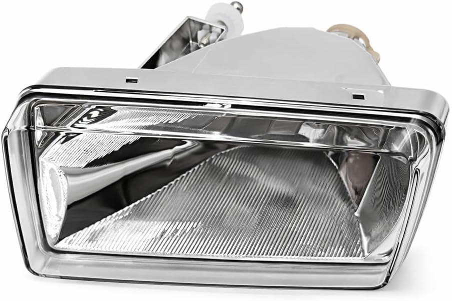 Fog Lights W/Bulbs Compatible With 2007-2015 Chevy Silverado/Tahoe/Suburban/Avalanche Left & Right Driving Bumper Lamps (Clear Lens)